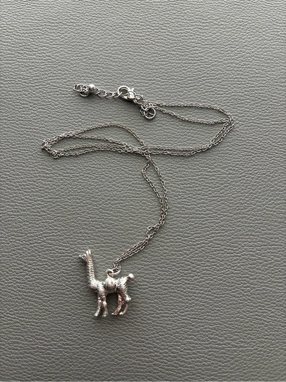 Silver Llama Pendant Necklace